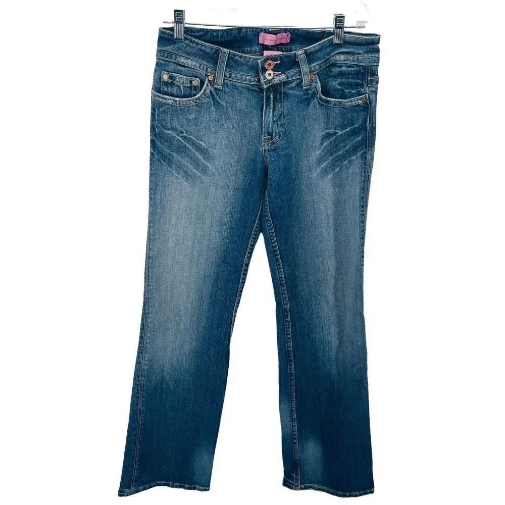 American Republic 1507 Women's Jeans Mid Rise Straight Leg Denim Size 30 - Picture 7 of 12